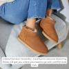 imageFireside by Dearfoams Womens Riverland Shearling Fur Lined Mini Ankle Boot with Platform SlipperChestnut