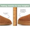 imageFireside by Dearfoams Womens Riverland Shearling Fur Lined Mini Ankle Boot with Platform SlipperChestnut Platform