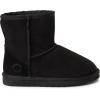 imageFireside by Dearfoams Womens Rosebery Shearling Lined IndoorOutdoor Boot Mid CalfBlack