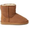 imageFireside by Dearfoams Womens Rosebery Shearling Lined IndoorOutdoor Boot Mid CalfChesnut