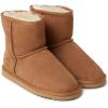 imageFireside by Dearfoams Womens Rosebery Shearling Lined IndoorOutdoor Boot Mid CalfChesnut