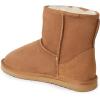 imageFireside by Dearfoams Womens Rosebery Shearling Lined IndoorOutdoor Boot Mid CalfChestnut