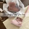 imageFireside by Dearfoams Womens Rosebery Shearling Lined IndoorOutdoor Boot Mid CalfDusty Pink