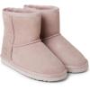 imageFireside by Dearfoams Womens Rosebery Shearling Lined IndoorOutdoor Boot Mid CalfDusty Pink