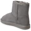 imageFireside by Dearfoams Womens Rosebery Shearling Lined IndoorOutdoor Boot Mid CalfGrey