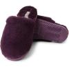 imageFireside by Dearfoams Womens Shelly Beach All Over Shearling Easy onOff Scuff SlipperAubergine