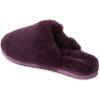 imageFireside by Dearfoams Womens Shelly Beach All Over Shearling Easy onOff Scuff SlipperAubergine