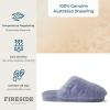 imageFireside by Dearfoams Womens Shelly Beach All Over Shearling Easy onOff Scuff SlipperEventide