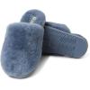 imageFireside by Dearfoams Womens Shelly Beach All Over Shearling Easy onOff Scuff SlipperFlintstone