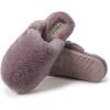 imageFireside by Dearfoams Womens Shelly Beach All Over Shearling Easy onOff Scuff SlipperFrosted Plum