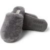 imageFireside by Dearfoams Womens Shelly Beach All Over Shearling Easy onOff Scuff SlipperGrey