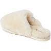 imageFireside by Dearfoams Womens Shelly Beach All Over Shearling Easy onOff Scuff SlipperNatural