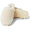 imageFireside by Dearfoams Womens Shelly Beach All Over Shearling Easy onOff Scuff SlipperNatural