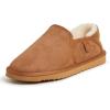imageFireside by Dearfoams Mens Hobart Shearling Closed Back SlipperChestnut