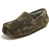imageFireside by Dearfoams Mens Melbourne Shearling IndoorOutdoor Moccasin Slipper with Wide WidthsCamo