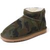 imageFireside by Dearfoams Womens Riverland Shearling Fur Lined Mini Ankle Boot with Platform SlipperCamo