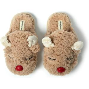 imageDearfoams unisexchild Matching Family Holiday Christmas Reindeer ampamp Turkey ScuffKids Reindeer