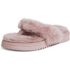 imageFireside by Dearfoams Womens Auburn Thong SlipperDusty Pink