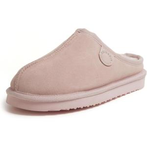 imageFireside by Dearfoams Womens Greta Genuine Shearling Indoor Outdoor ClogPink