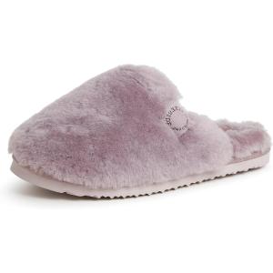 imageFireside by Dearfoams Womens Shelly Beach All Over Shearling Easy onOff Scuff SlipperFrosted Plum