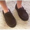 imageDearfoams Gifts for Men Dad Brother Husband  Mens Moccasin Slippers  Breathable Memory Foam Toby Mens SlipperCoffee