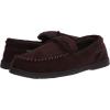 imageDearfoams Gifts for Men Dad Brother Husband  Mens Moccasin Slippers  Breathable Memory Foam Toby Mens SlipperCoffee