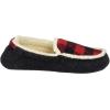 imageDearfoams Kids Hunter Felted Plaid Moccasin SlipperBlack