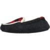 imageDearfoams Kids Hunter Felted Plaid Moccasin SlipperBlack