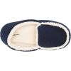 imageDearfoams Kids Hunter Felted Plaid Moccasin SlipperNavy Heather