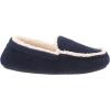 imageDearfoams Kids Hunter Felted Plaid Moccasin SlipperNavy Heather