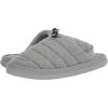 imageDearfoams Mens Austin Quilted Memory Foam Sweatshirt Scuff SlipperLight Heather Grey