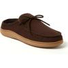 imageDearfoams Mens Fowler Moc Toe Clog with Tie Indoor Outdoor Supportive House Shoe SlipperCoffee