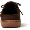 imageDearfoams Mens Fowler Moc Toe Clog with Tie Indoor Outdoor Supportive House Shoe SlipperCoffee