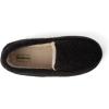 imageDearfoams UnisexChild Gifts for Kids Memory Foam Cozy Amari Moccasin SlipperBlack