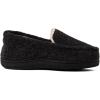 imageDearfoams UnisexChild Gifts for Kids Memory Foam Cozy Amari Moccasin SlipperBlack