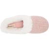 imageDearfoams Womens Claire Textured Knit Clog SlipperPale Mauve