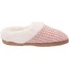 imageDearfoams Womens Claire Textured Knit Clog SlipperPale Mauve