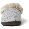 imageDearfoams Womens Claire Textured Knit Clog SlipperSleet