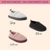 imageDearfoams Womens Lightweight Memory Foam Easy on Off Fern Closed Back SlipperBlack