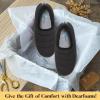 imageDearfoams Womens Lightweight Memory Foam Easy on Off Fern Closed Back SlipperBlack