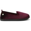 imageDearfoams Womens Rachel Shiny Velour Closed Back SlipperBurgundy