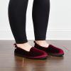 imageDearfoams Womens Rachel Shiny Velour Closed Back SlipperBurgundy