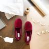 imageDearfoams Womens Rachel Shiny Velour Closed Back SlipperBurgundy