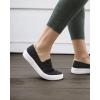 imageDearfoams Womens SlipOn Lightweight Comfortable Sophie LoaferBlackWhite