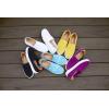 imageDearfoams Womens SlipOn Lightweight Comfortable Sophie LoaferBlue Tie Dye