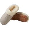 imageDearfoams Womans IndoorOutdoor Breathable Memory Foam Clog Slippers inBeige