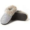 imageDearfoams Womens Claire Textured Knit Clog SlipperSleet