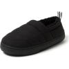 imageDearfoams Womens Lightweight Memory Foam Easy on Off Fern Closed Back SlipperBlack