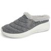 imageDearfoams Womens Original Comfort Amaya Wedge ClogGrey