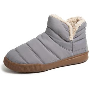 imageDearfoams Mens Bryant Nylon Memory Foam Sport Lounge Bootie SlipperMedium Grey